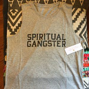 💗BUNDLE 3 & GET 1 FREE 💗NWT! SPIRITUAL GANGSTER VARSITY MUSCLE TANK - XL